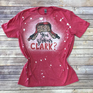 You Serious Clark? Christmas Short Sleeve Bleached T-Shirt