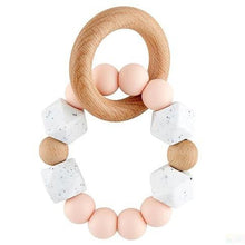 Load image into Gallery viewer, Silicone / Wood Teether