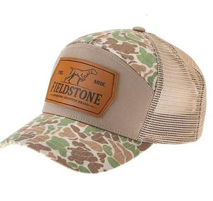 Fieldstone 7 panel Hat Old School Camo - Youth