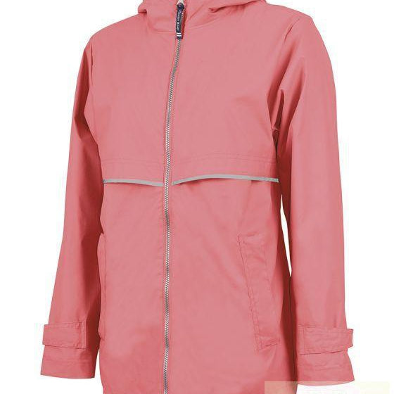 Women's Coral Charles River New Englander Rain Jacket