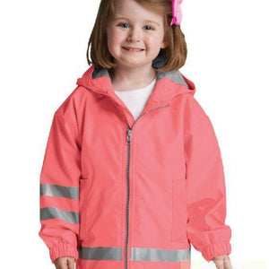 PREORDER-Toddler Coral Charles River New Englander Rain Jacket