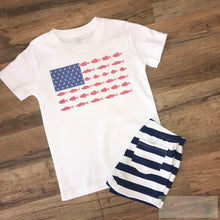 Load image into Gallery viewer, Custom Patriotic Fish Flag