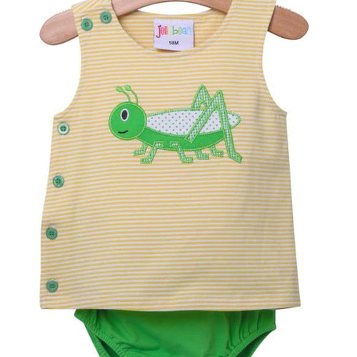 Grasshopper Diaper Set- Jellybean