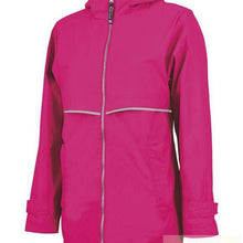 Load image into Gallery viewer, Women&#39;s Hot Pink Charles River New Englander Rain Jacket