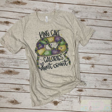 Load image into Gallery viewer, King Cake Calories Mardi Gras Tee