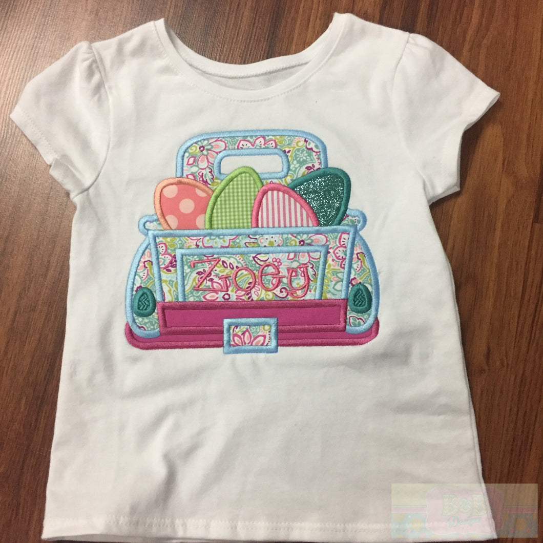 Easter Truck Toddler Short Sleeve Shirt