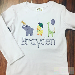 Mardi Gras Animal Parade Long Sleeve Toddler Shirt