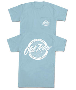 Old Row Circle Logo T-Shirt Short Sleeve/ Light blue