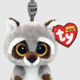 Beanie Clips- Oakie The Raccoon