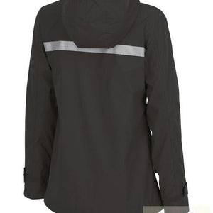 Women's Black Charles River New Englander Rain Jacket