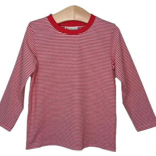 Jellybean- Stripe shirt Long Sleeve- Red Stripe