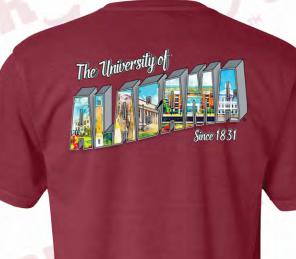 Alabama Retro Postcard Short Sleeve Shirt