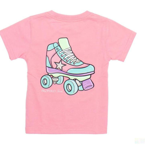 Properly Tied Short Sleeve-Roller Skate pink