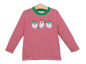 Santa Trio Shirt- Jellybean