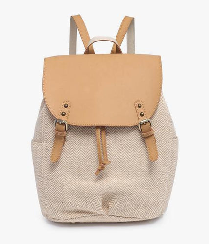 Tatum Canvas Backpack w/ Flapover